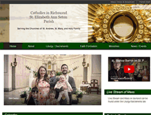 Tablet Screenshot of catholicsinrichmond.org